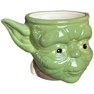 GALERIE 3-D Star Wars Ceramic Mug Adult Yoda Jedi Master Din Grogu 20 ounces